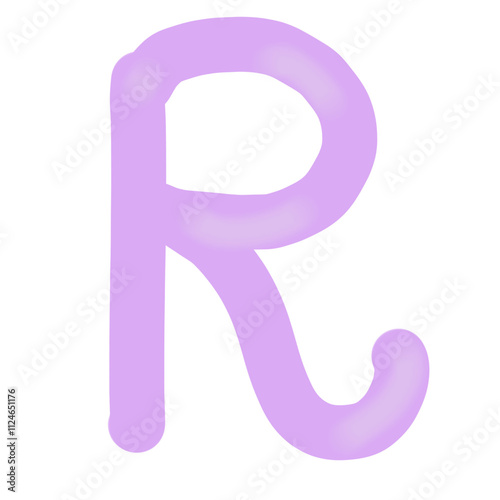 pink letter , R