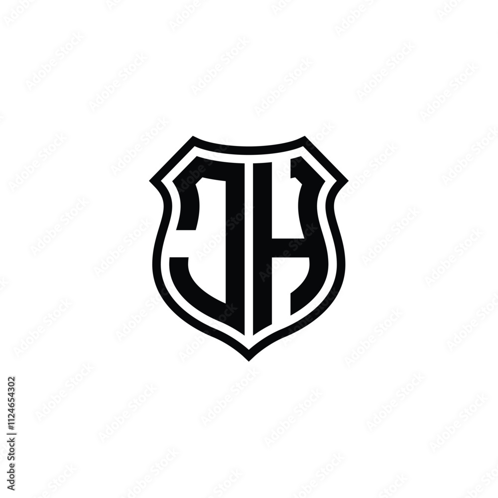 JH monogram logo design letter text name symbol monochrome logotype alphabet character simple logo JH monogram logo design letter text name symbol monochrome logotype alphabet character simple logo
