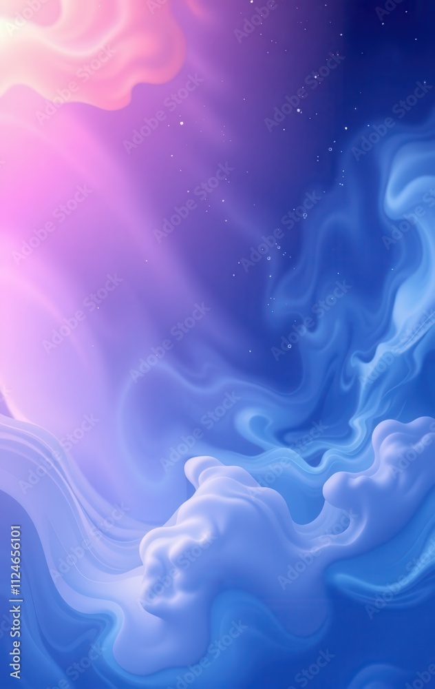 Abstract Pastel Swirls of Blue Pink and Purple Hues Abstract Pastel Swirls of Blue Pink and Purple Hues