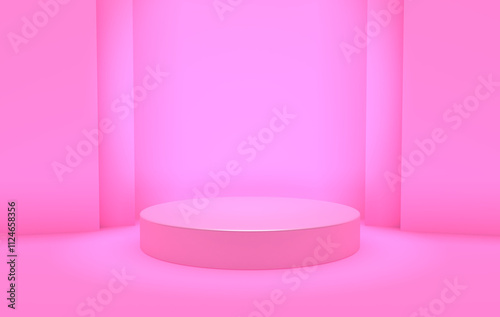 Pink Background stage 3D