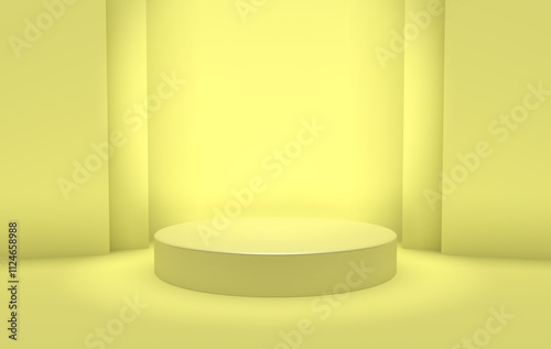 Yellow Background stage 3D