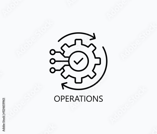 Operations Vector, Icon Or Logo Sign Symbol Illustration 
