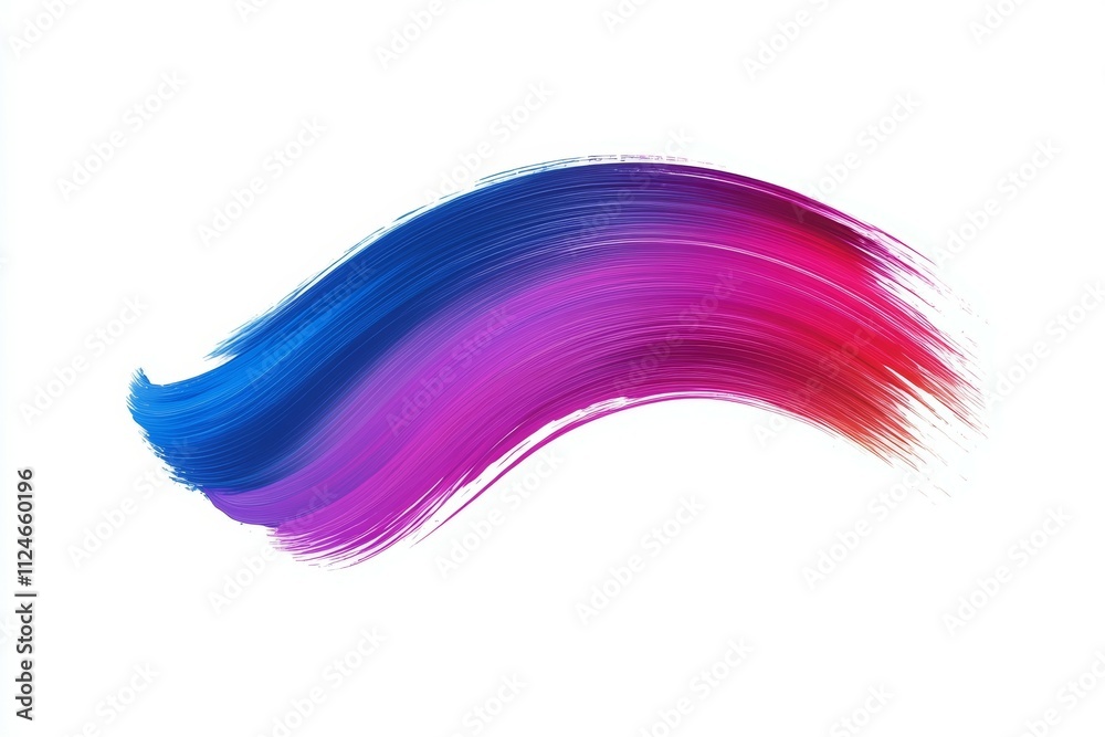 A brush stroke with blue and pink colors A brush stroke with blue and pink colors