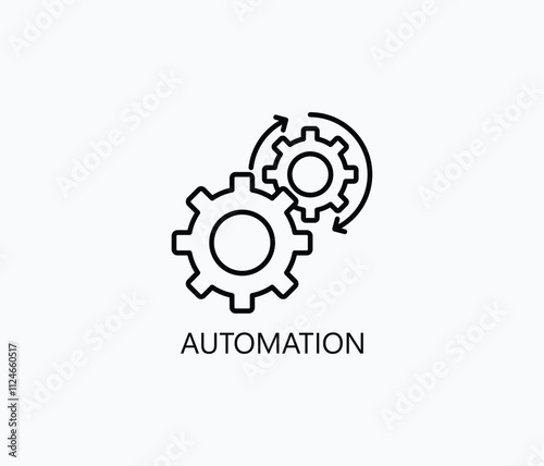 Automation Vector, Icon Or Logo Sign Symbol Illustration 