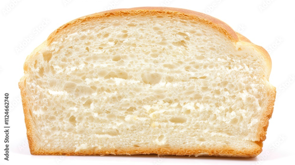 Slice of Wheat Bread Isolated on White Background, Nutritious and Versatile Loaf for Daily Meals and Snacks. Slice of Wheat Bread Isolated on White Background, Nutritious and Versatile Loaf for Daily Meals and Snacks.