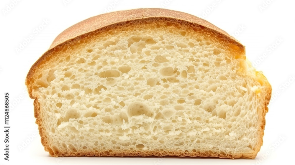 Slice of Wheat Bread Isolated on White Background, Nutritious and Versatile Loaf for Daily Meals and Snacks. Slice of Wheat Bread Isolated on White Background, Nutritious and Versatile Loaf for Daily Meals and Snacks.