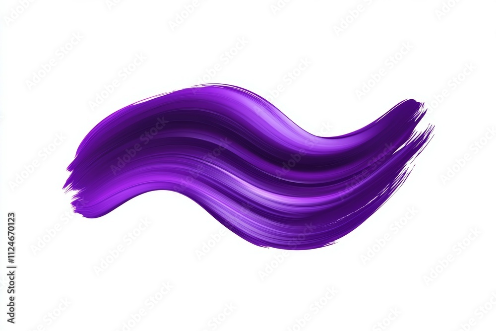 A purple brush stroke on a white background A purple brush stroke on a white background