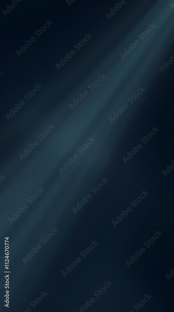 Subtle light rays breaking through darkness creating a moody atmosphere