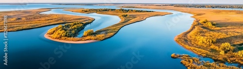 River deltas seen from above, merging natural forms with fractal beauty photo