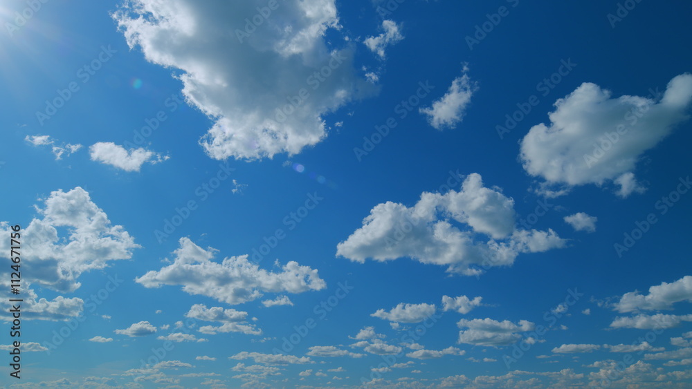 Cloud sky scape. Clouds flying and changing with different shapes on clear blue sky. Time lapse. Cloud sky scape. Clouds flying and changing with different shapes on clear blue sky. Time lapse.