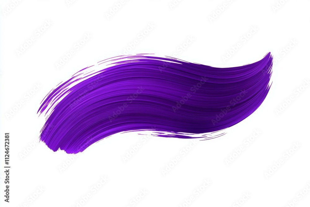 A purple brush stroke on a white background A purple brush stroke on a white background