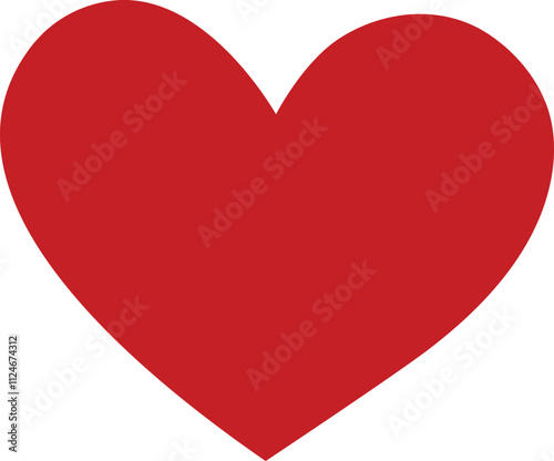 Free Download Hand drawn red heart. Isolated vector illustration. - GFXLoad