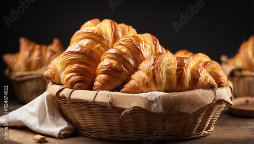 Wallpaper Mural Basket of Croissants Torontodigital.ca