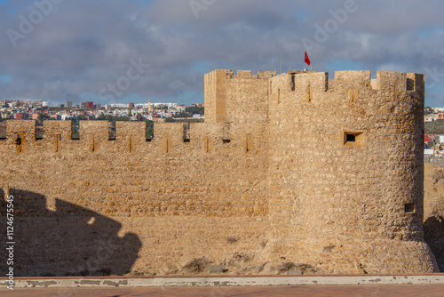 view of part of the old fortress of the town of Safi in Morocco photo