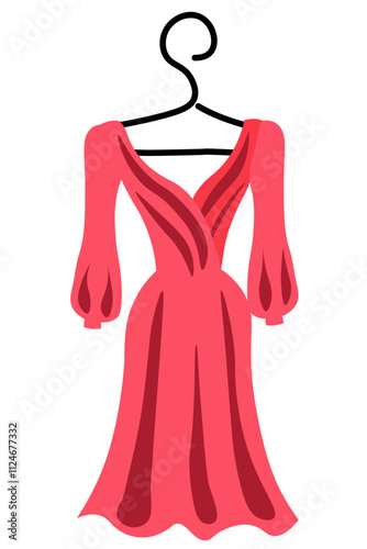 a red dress