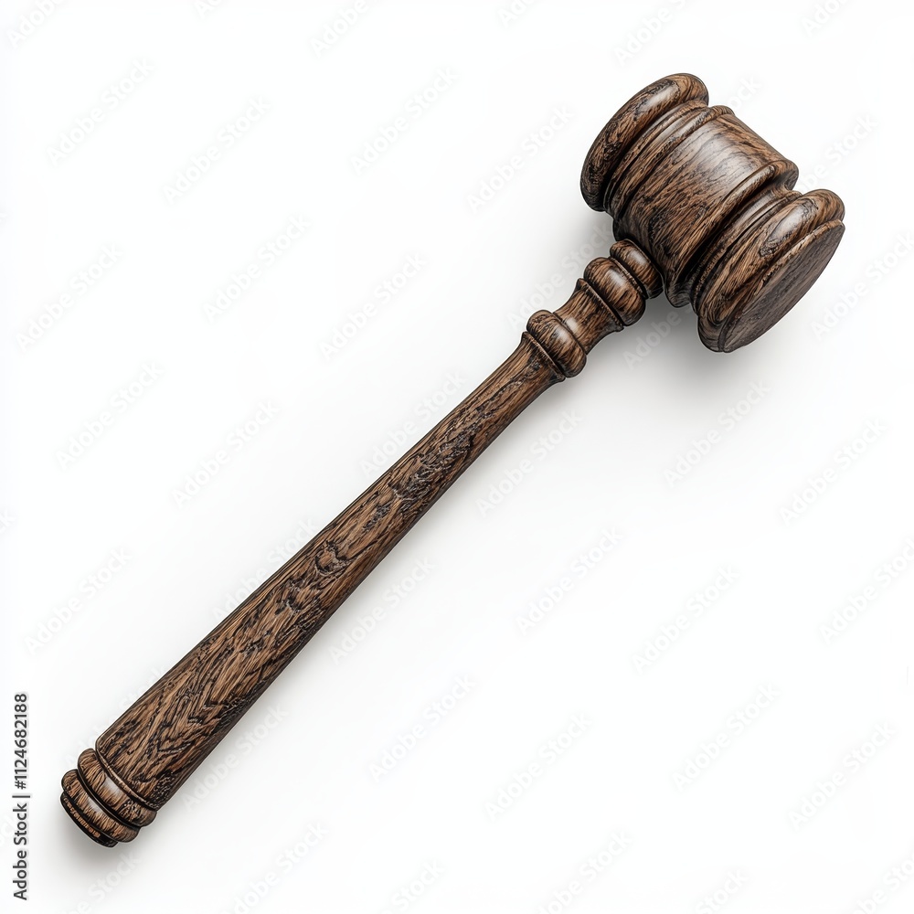 Gavel isolated on white background, symbolizing law, justice, legal decisions, and courtroom authority. Gavel isolated on white background, symbolizing law, justice, legal decisions, and courtroom authority.