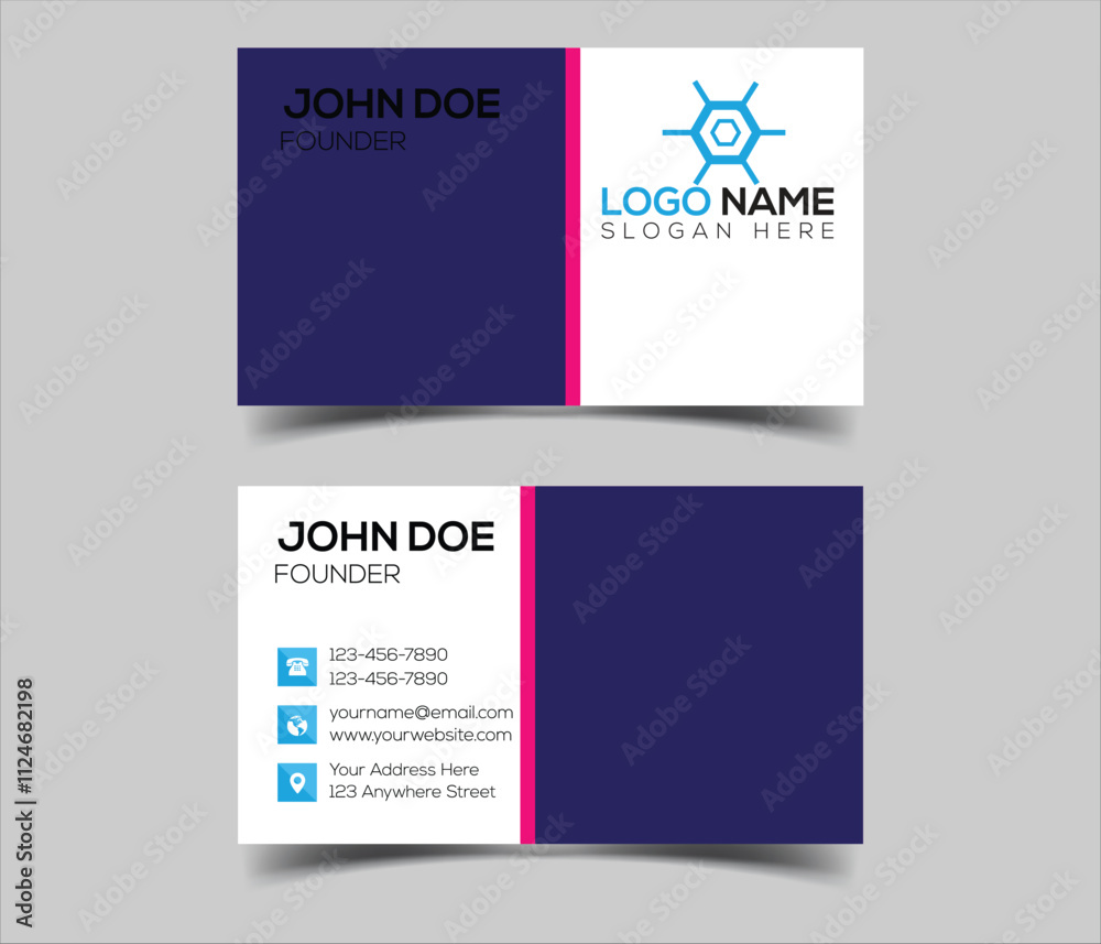 Fototapeta premium business card design professional business card design 