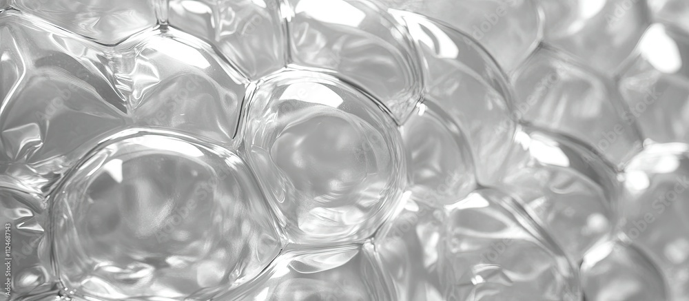Abstract Bubbles: A Monochromatic Study in Light and Texture Abstract Bubbles: A Monochromatic Study in Light and Texture