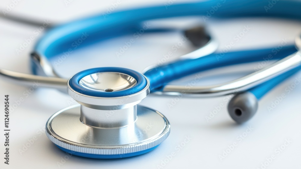 Smiling Doctor with Stethoscope in Professional Setting