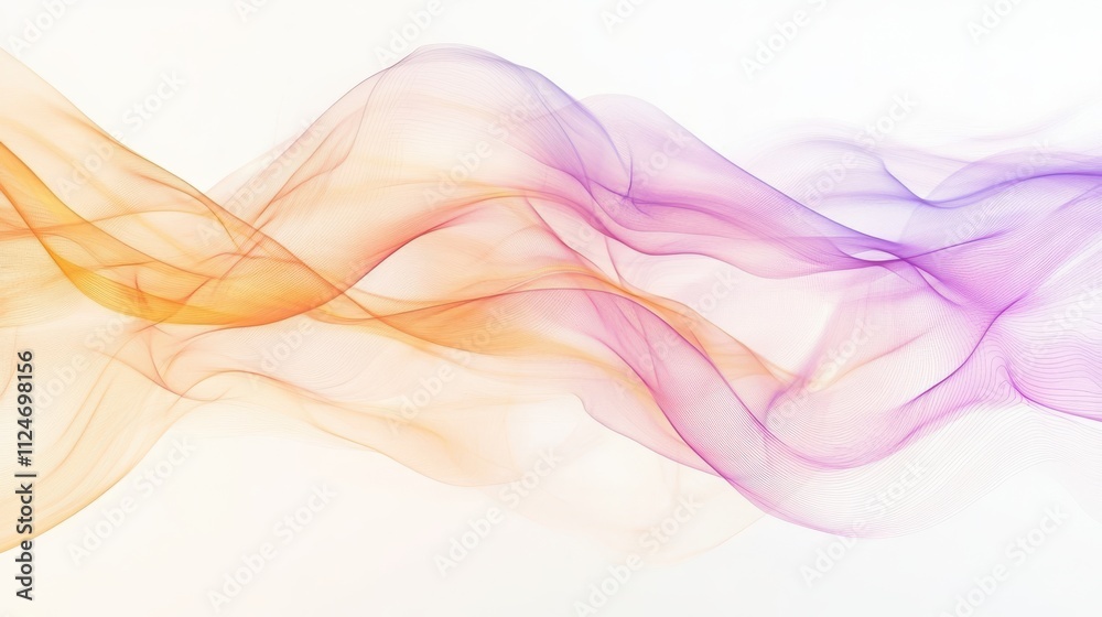 Soft Abstract Waves in Pastel Tones Soft Abstract Waves in Pastel Tones