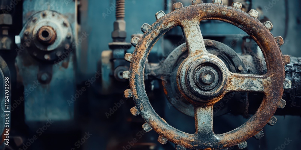 A cold, abandoned factory filled with rusted machines, bloodstains on the floor, and the sound of creaking metal. A cold, abandoned factory filled with rusted machines, bloodstains on the floor, and the sound of creaking metal.