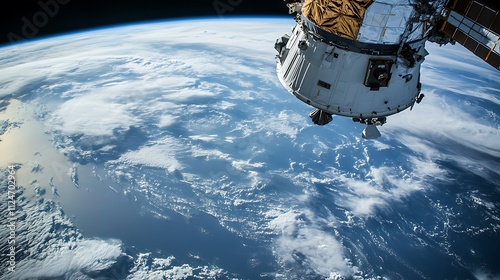 A photograph of the International Space Station