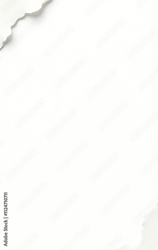 Obraz premium Torn pieces of paper with rough edges are isolated against a plain white surface._00001_