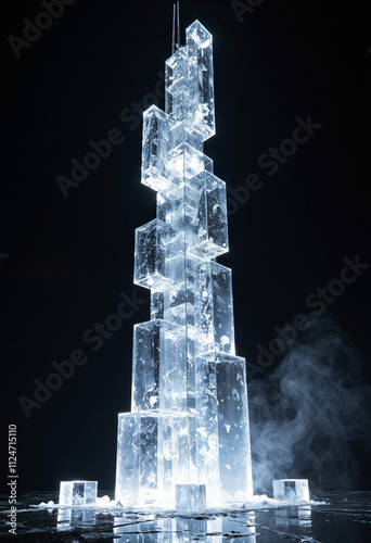 Turm aus Eis
