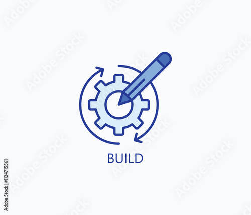 Build vector, icon or logo sign symbol illustration 