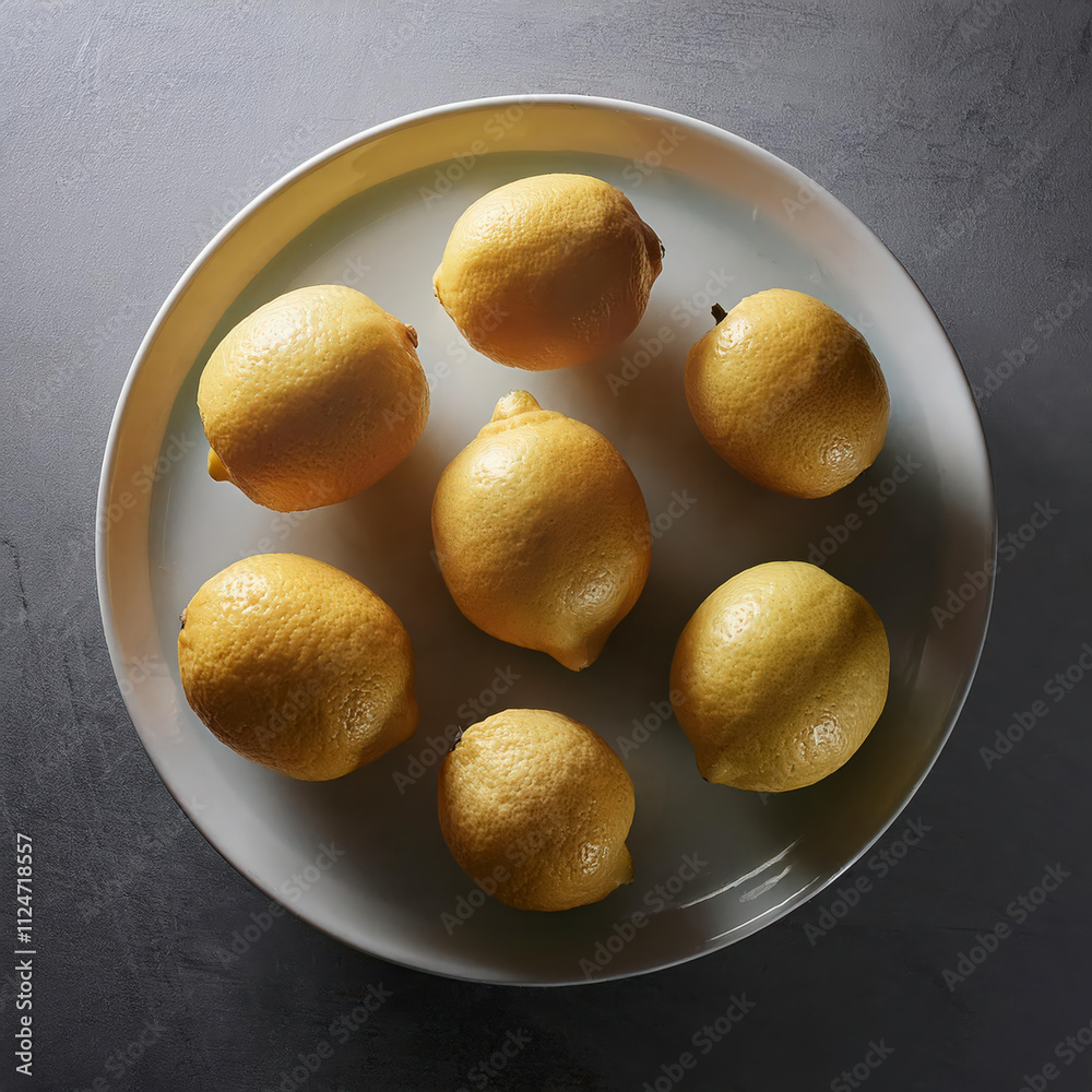 fresh lemons on the table in the kitchen fresh lemons on the table in the kitchen