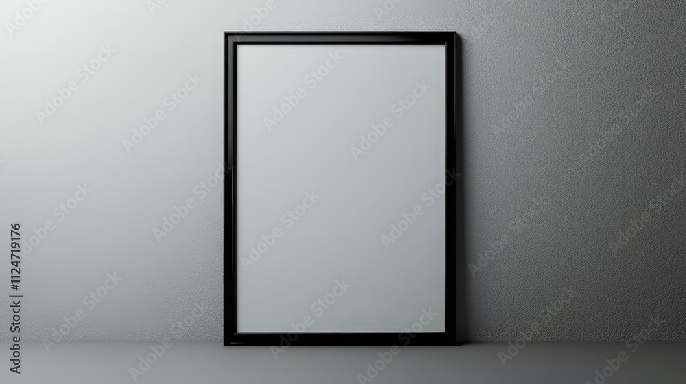 Blank frame mock up suitable for modern interior design projects and presentations