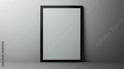 Blank frame mock up suitable for modern interior design projects and presentations