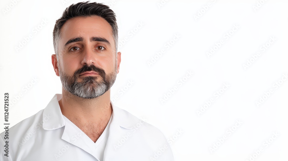 Professional portrait of a male nurse in a clean, bright setting Professional portrait of a male nurse in a clean, bright setting