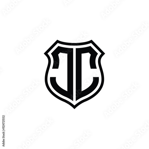 JJ monogram logo design letter text name symbol monochrome logotype alphabet character simple logo