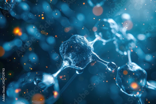 Catalytic Nanoparticles: A detailed view of catalytic nanoparticles in chemical reactions, showcasing their efficiency in accelerating processes