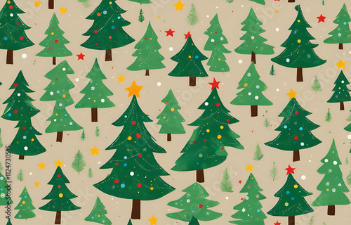 Illustration style Christmas wallpaper