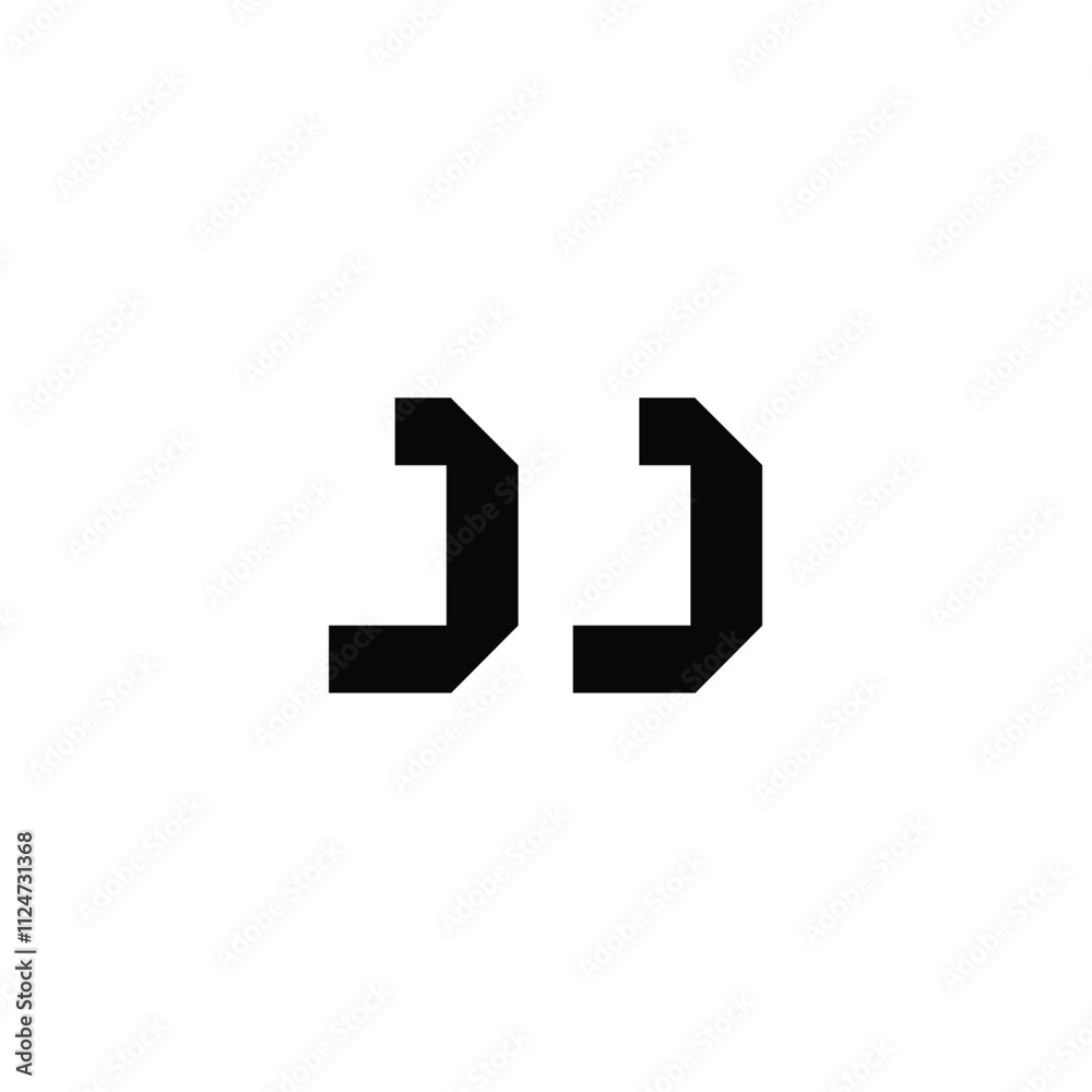 JJ monogram logo design letter text name symbol monochrome logotype alphabet character simple logo JJ monogram logo design letter text name symbol monochrome logotype alphabet character simple logo