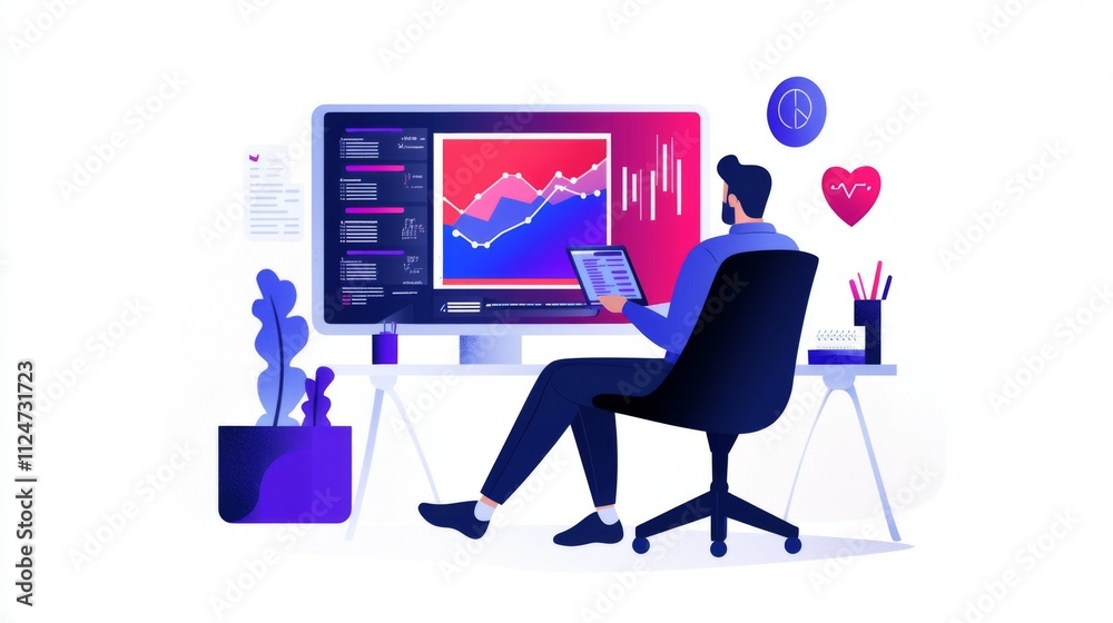 Analyzing data trends digital workspace infographic tech environment user-centric viewpoint data visualization insights Analyzing data trends digital workspace infographic tech environment user-centric viewpoint data visualization insights