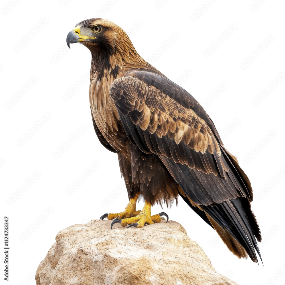 Fototapeta premium Majestic Golden Eagle on Rock, Wildlife | Wildlife Photography