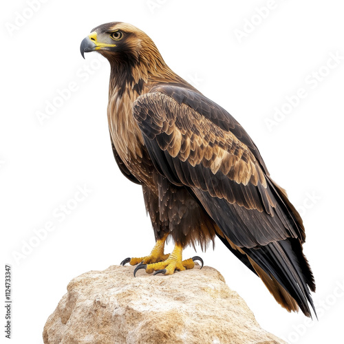 Majestic Golden Eagle on Rock, Wildlife | Wildlife Photography photo