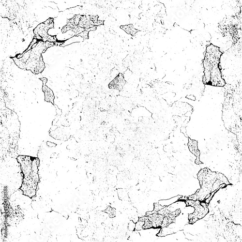 Rough black and white texture vector. Distressed overlay texture. Grunge background. Abstract textured effect. Vector Illustration. Black isolated on white background. EPS10