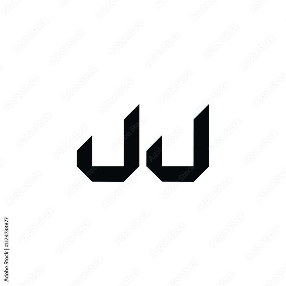 JJ monogram logo design letter text name symbol monochrome logotype alphabet character simple logo JJ monogram logo design letter text name symbol monochrome logotype alphabet character simple logo