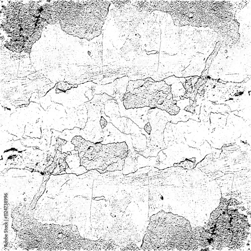 Scratched Grunge Urban Background Texture Vector. Dust Overlay Distress Grainy Grungy Effect. Distressed Backdrop Vector Illustration. Isolated Black on White Background. EPS 10.