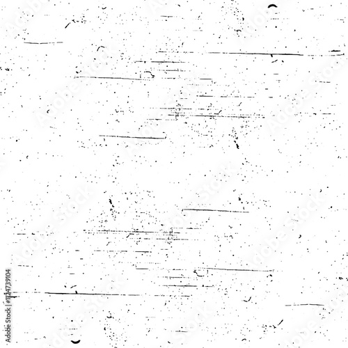 Scratched Grunge Urban Background Texture Vector. Dust Overlay Distress Grainy Grungy Effect. Distressed Backdrop Vector Illustration. Isolated Black on White Background. EPS 10.
