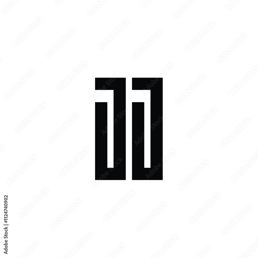 JJ monogram logo design letter text name symbol monochrome logotype alphabet character simple logo JJ monogram logo design letter text name symbol monochrome logotype alphabet character simple logo
