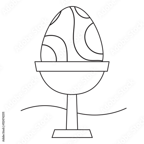 Easter coloring page for kids