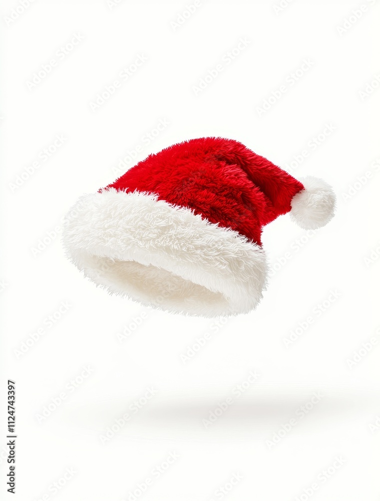 A whimsical graphic element showcasing Santa Claus with his classic Christmas hat A whimsical graphic element showcasing Santa Claus with his classic Christmas hat