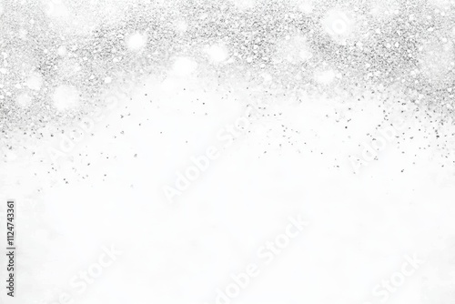 A clean white backdrop with differently sized circles, perfect for creating a New Year's postcard.