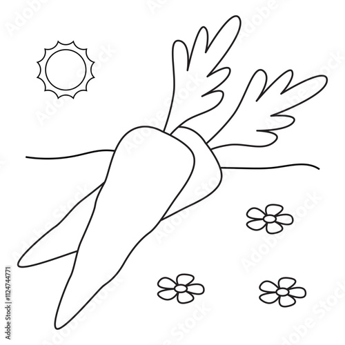 Easter coloring page for kids