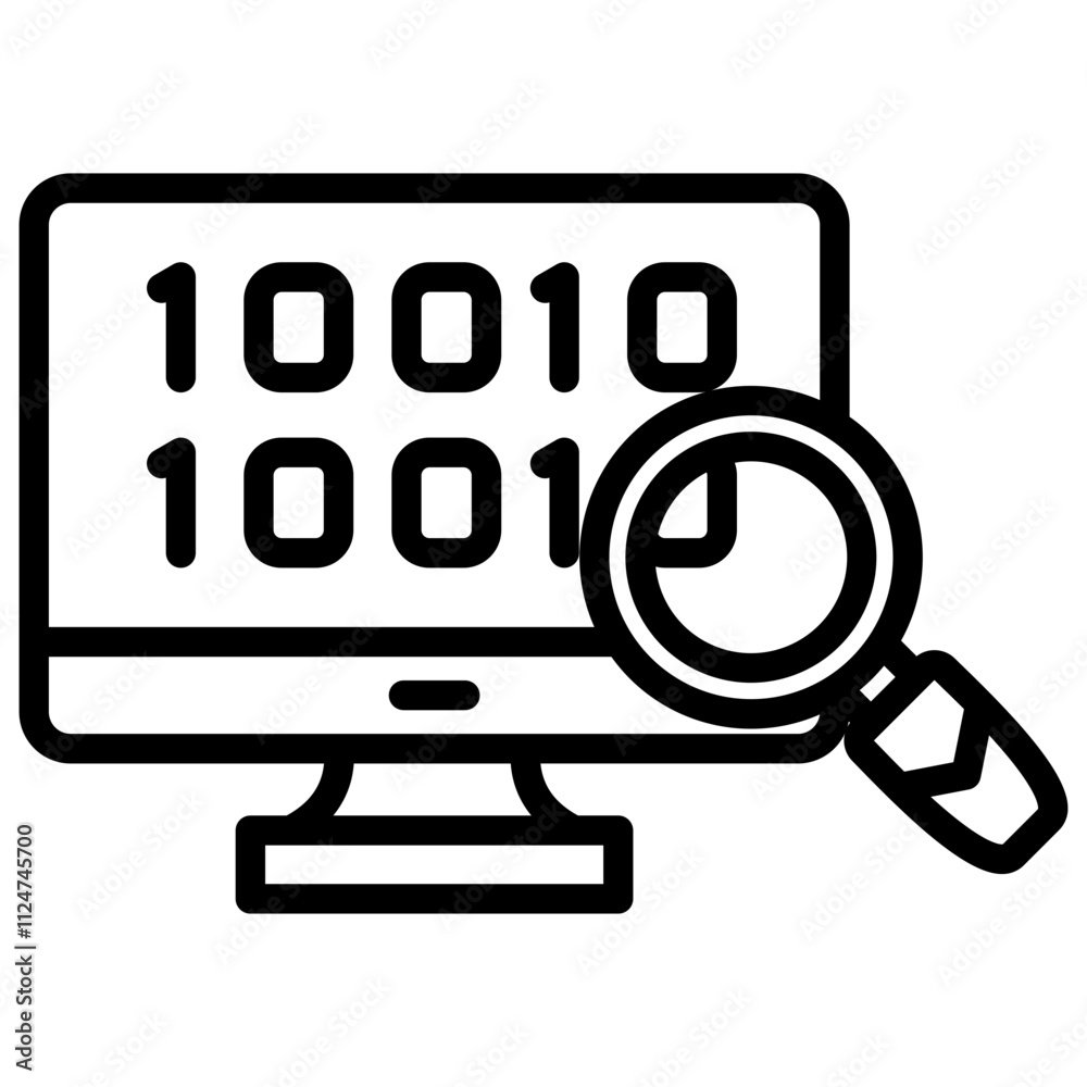 Binary Code Icon Binary Code Icon